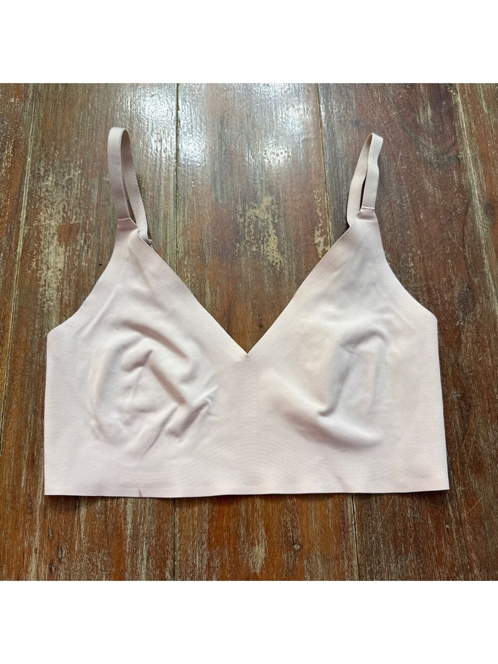 True and Co True Body Triangle Bralette Small Blush